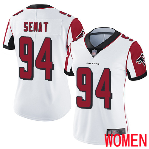 Atlanta Falcons Limited White Women Deadrin Senat Road Jersey NFL Football #94 Vapor Untouchable->youth nfl jersey->Youth Jersey